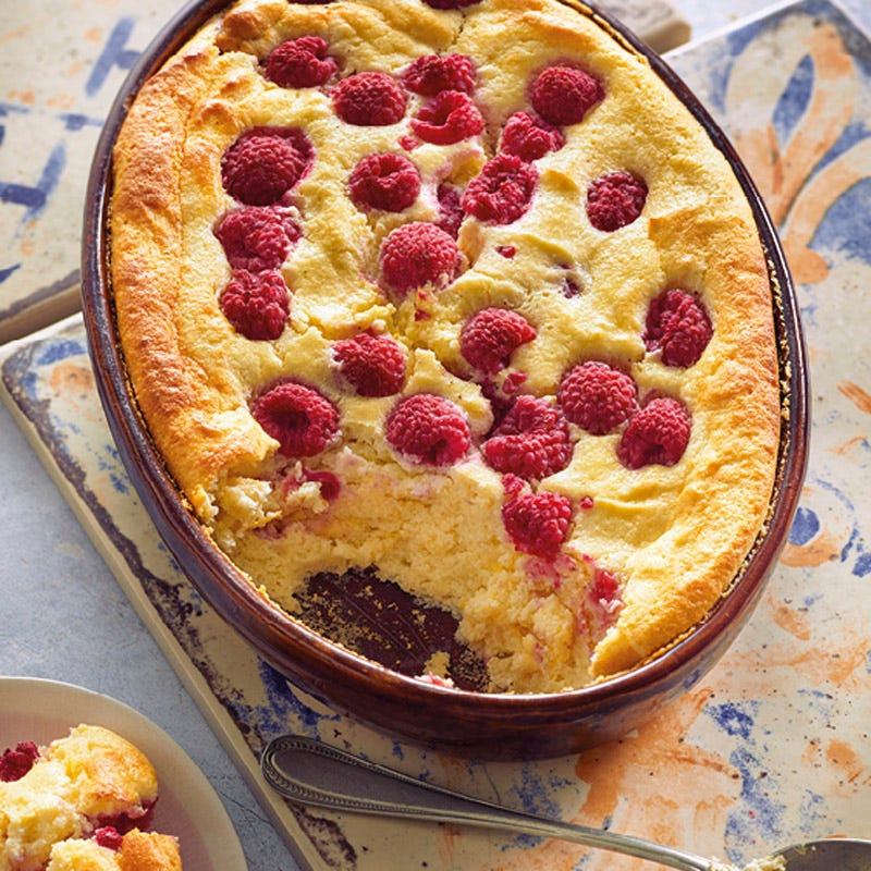 Himbeer-Grieß-Auflauf