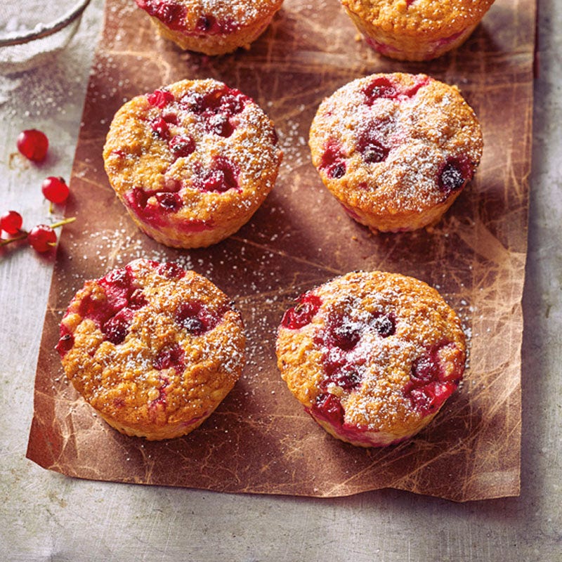 Saftige Johannisbeermuffins