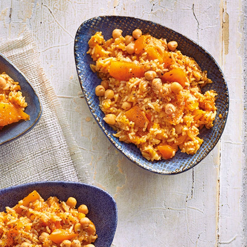 One-Pot-Gewürzreis mit Aprikosen