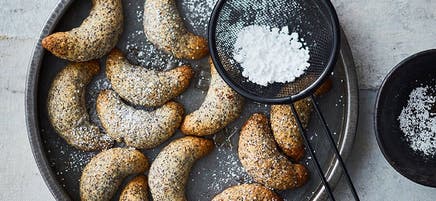 Petits croissants à la vanille et au pavot