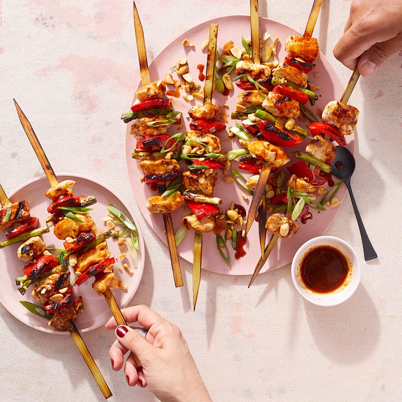 Brochettes de poulet Kung Pao