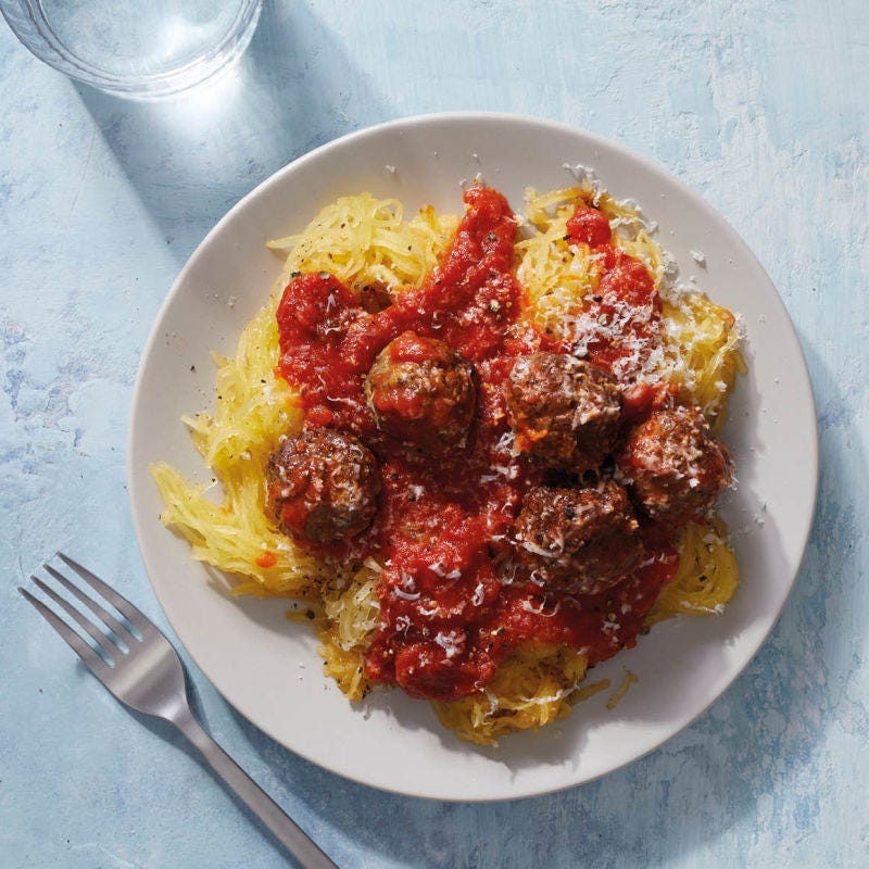 Courge aux boulettes de bœuf à la ricotta