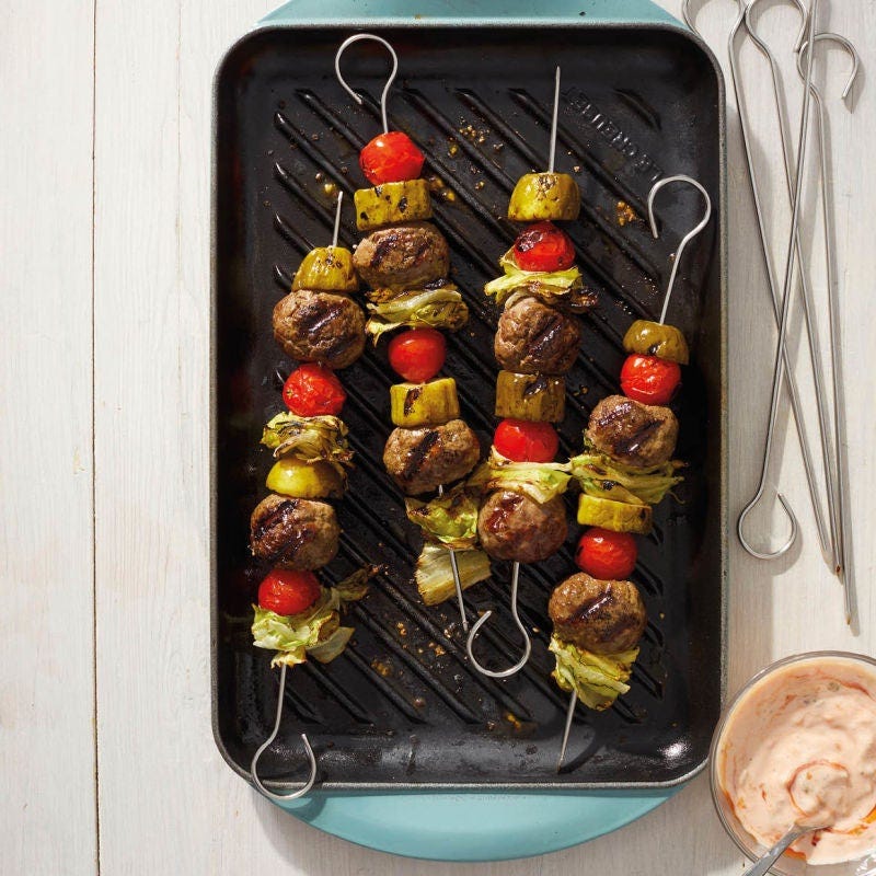 Brochettes de boulettes de bœuf