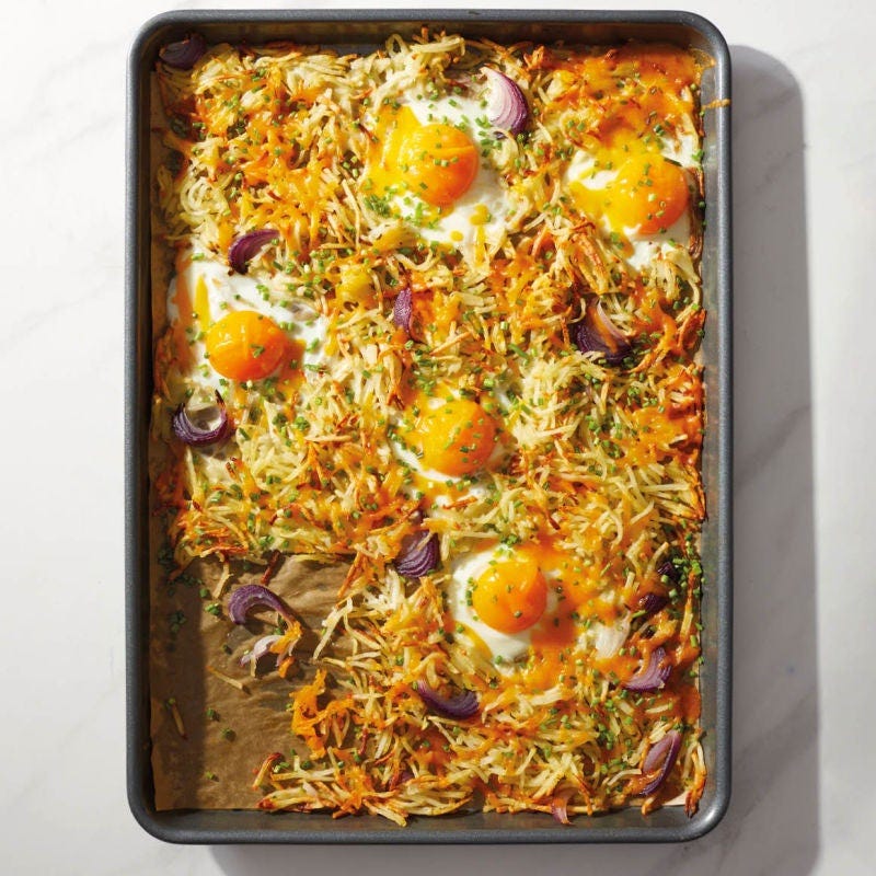 Brunch au fromage et aux œufs