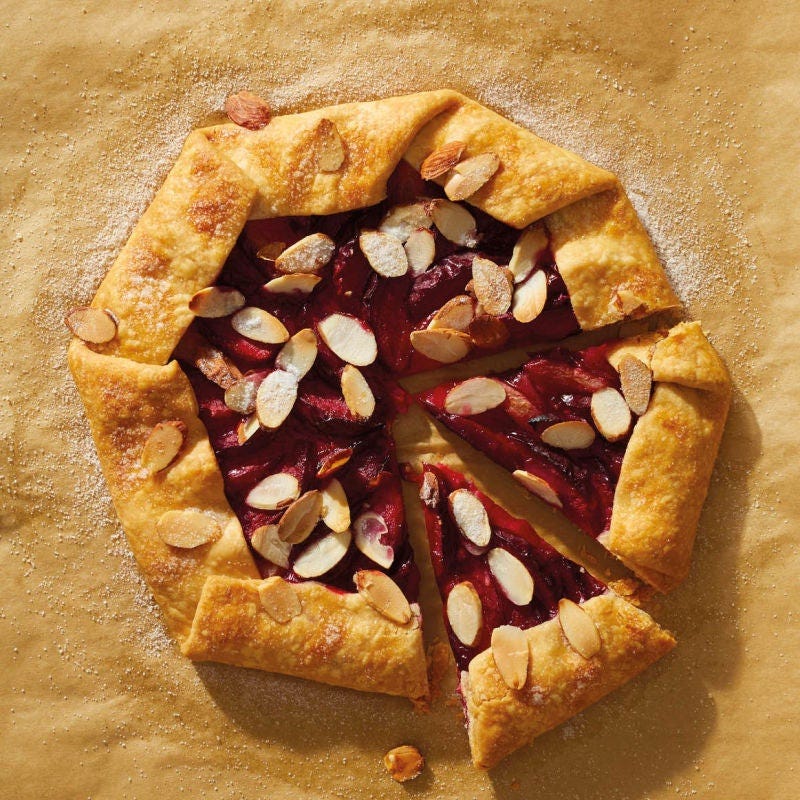 Galette aux prunes et aux amandes