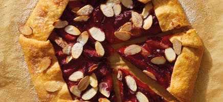Pflaumen-Mandel-Galette / Pflaumen-Mandel-Crostata
