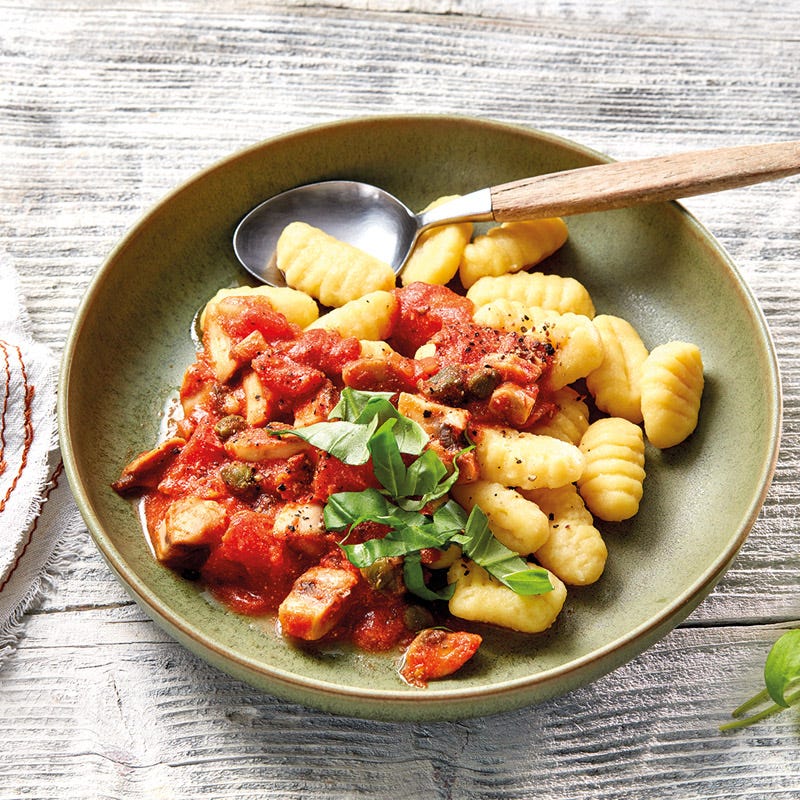 Gnocchi mit Tomaten-Pilz-Sauce