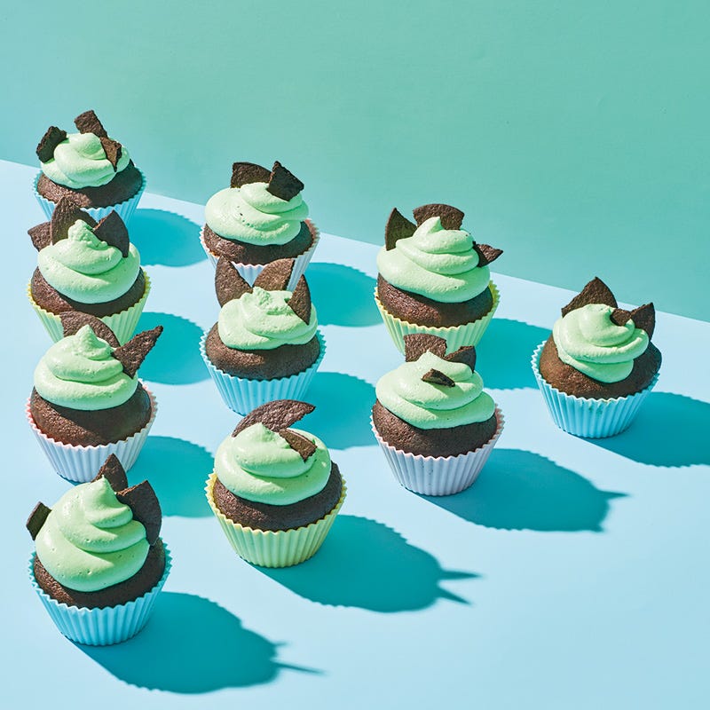 Schoko-Minz-Cupcakes