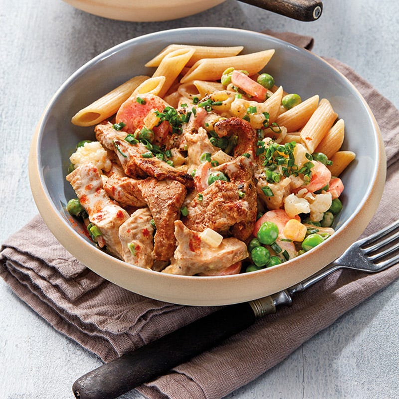 Cremiges Kalbsgeschnetzeltes