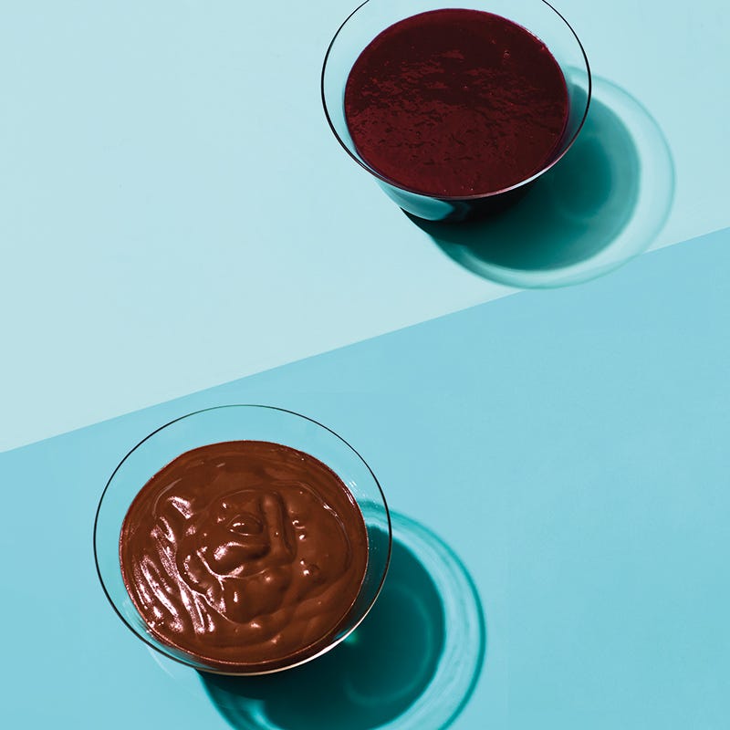 Schoko-Brombeer-Sauce mit Minze