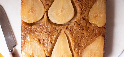 Spiced Pear Upside-Down Cake