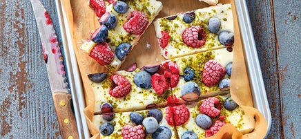 Bunte Frozen-Yogurt-Bars