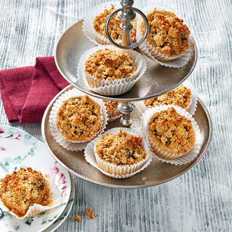 Birnen-Crumble-Muffins