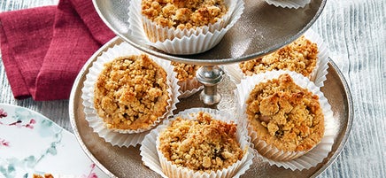 Muffins aux poires façon crumble