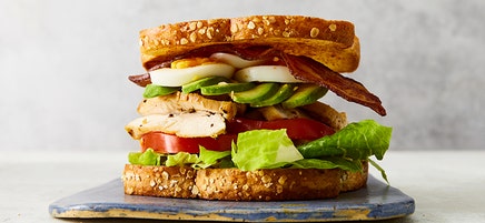 Chicken Cobb salad sandwich