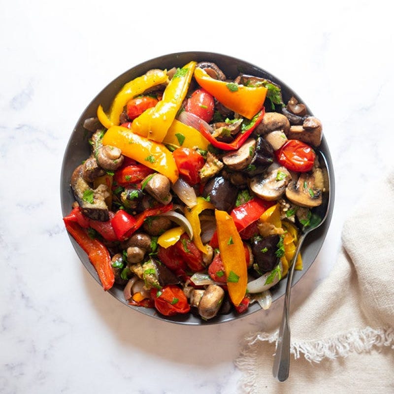 Photo de Mélange de légumes marinés et rôtis par WW