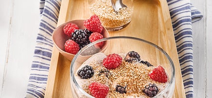 Dinkel-Früchte-Quark / Dinkel-Obst-Quark