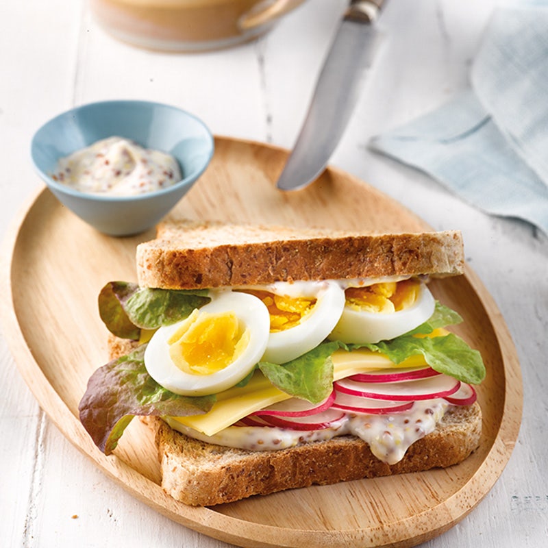 Käse-Ei-Sandwich