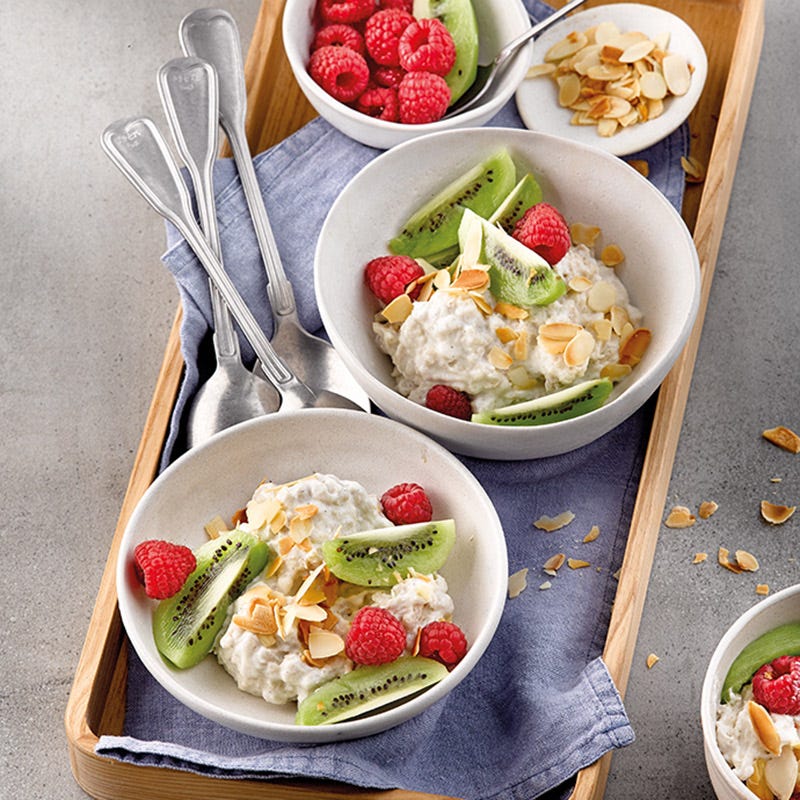 Skyr-Vanille-Porridge mit Kiwi