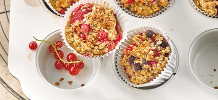 Muffins petit-déjeuner aux fruits