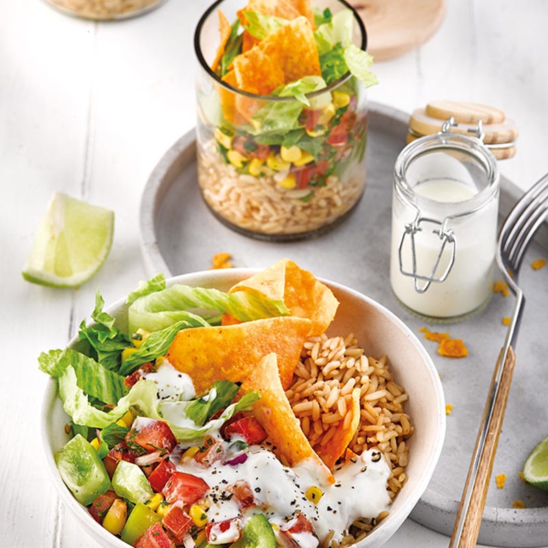 Taco-Reis-Salat To Go