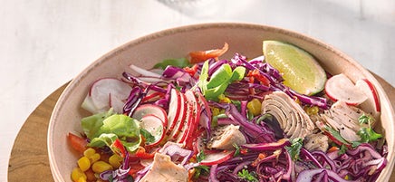 Thailändischer Thunfisch-Rotkohl-Salat