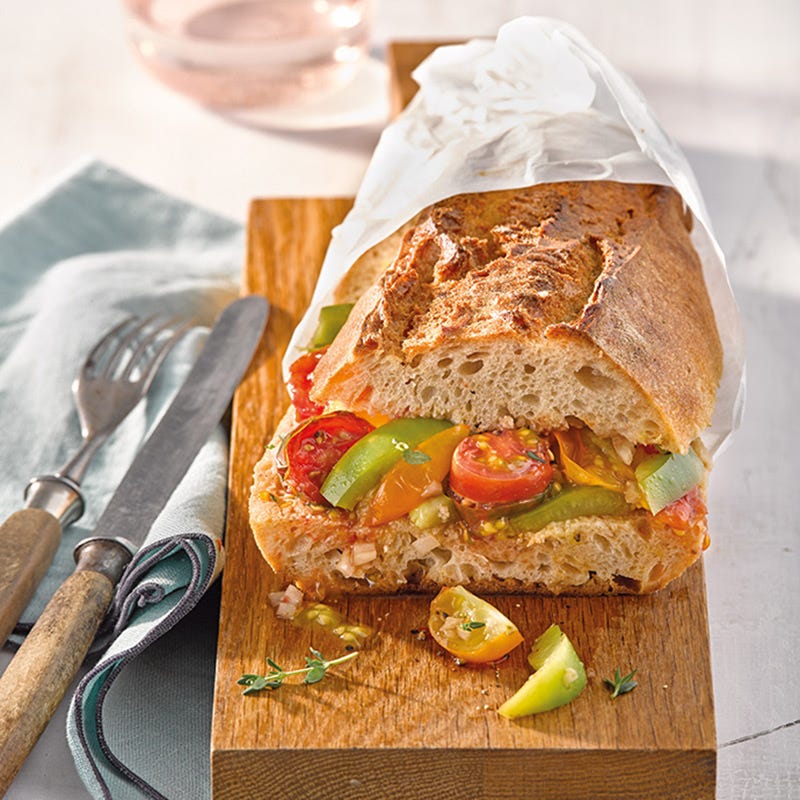 Rösttomaten-Baguette