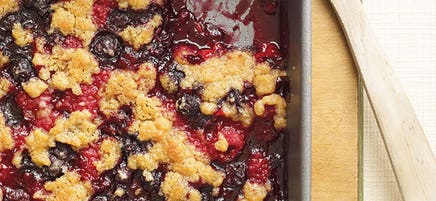 Crumble de fruits rouges