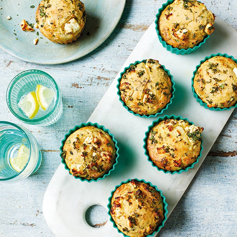Schafskäse-Kräuter-Muffins