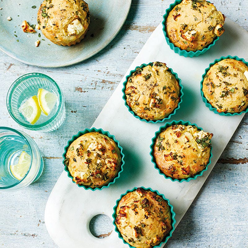 Schafskäse-Kräuter-Muffins