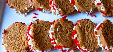 Gingerbread Cookie Dough Slices