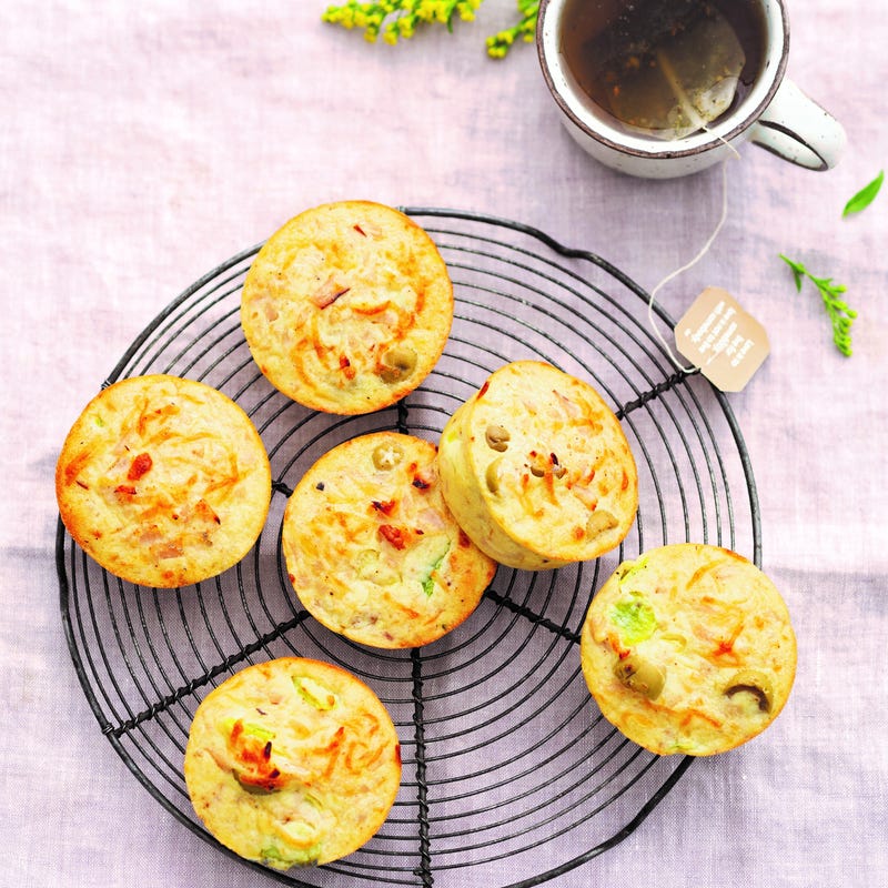 Foto van Ham-olijvenmuffins door WW