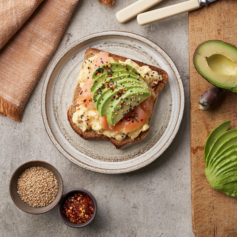 ViktVäktarna - Macka med äggröra, avokado och rökt lax