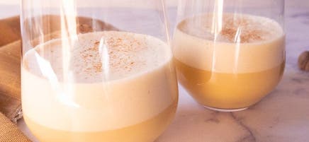 Lait de poule rehaussé de bourbon