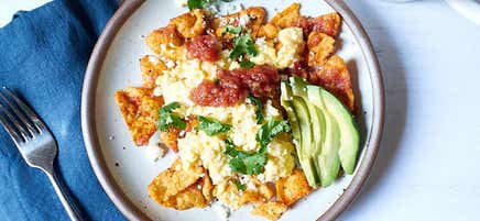 Nachos de type chilaquiles