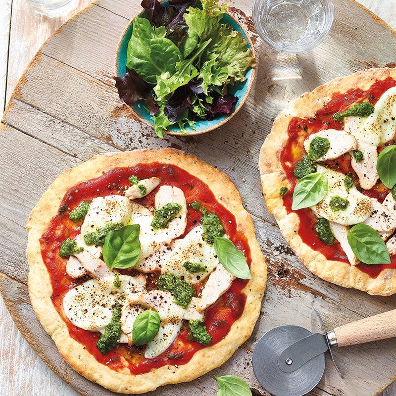 Pizza Pollo mit Pesto