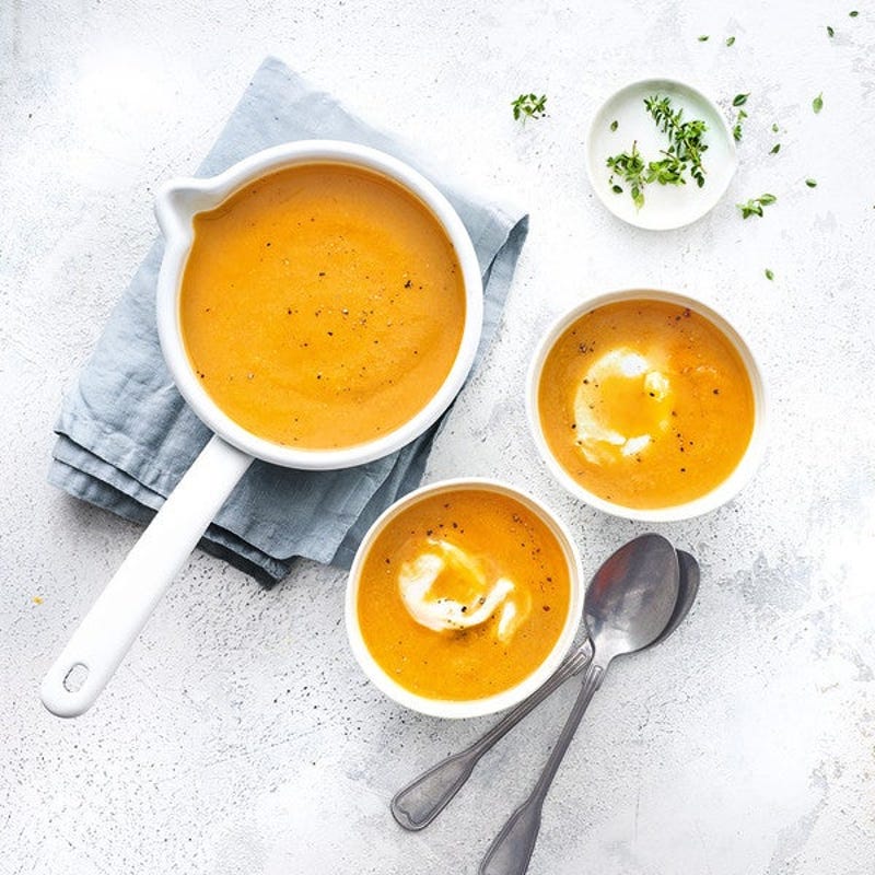 Photo de Soupe de pois cassés à l’œuf poché prise par WW