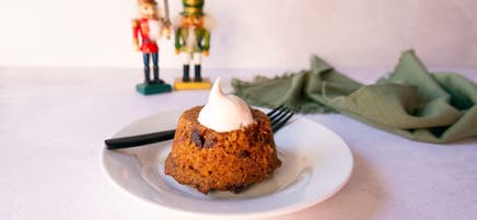 Individual Christmas puddings