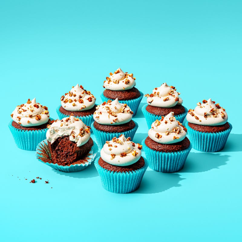 Photo of Chocolate-peanut butter frosted brownie bites by WW