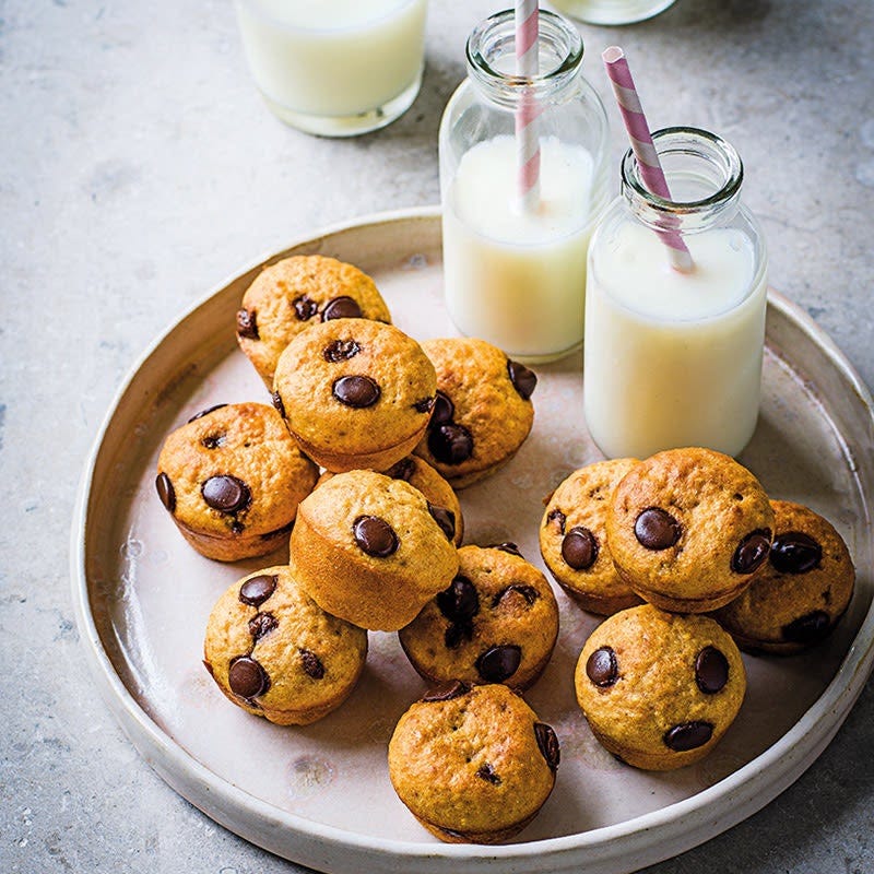 Bananen-Schoko-Mini-Muffins