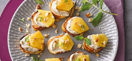 Süsse Brezelbruschetta