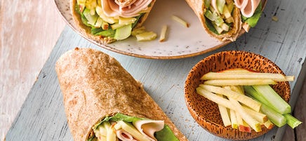 Wraps de volaille à la pomme et au gouda