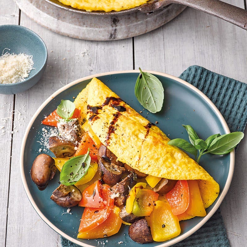 Omelette mit Ofengemüse
