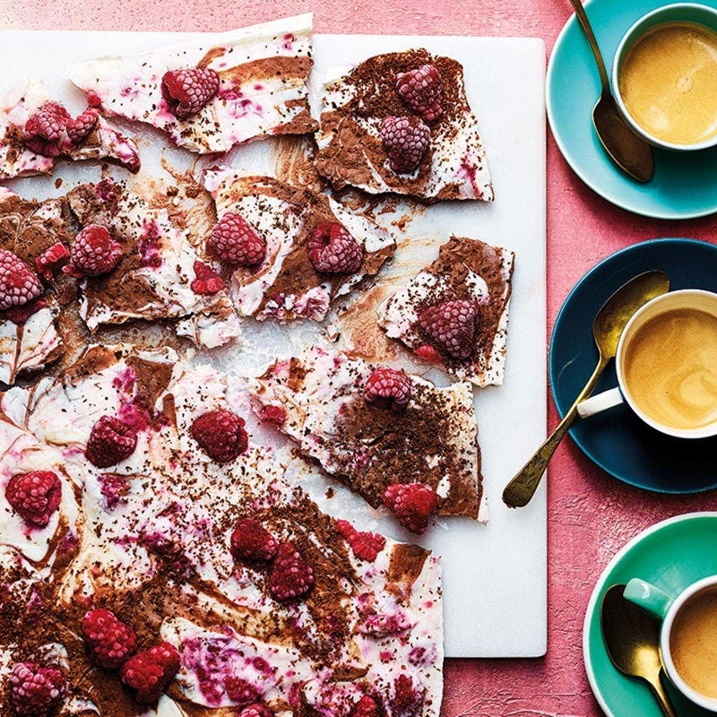 Frozen Schoko-Himbeer-Joghurt