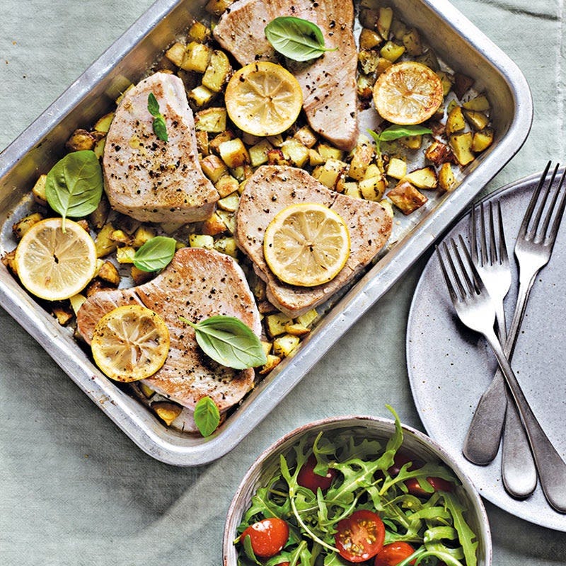 Zitronen-Kräuter-Thunfisch