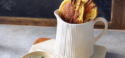 Salzige Pfannkuchen-Dippers