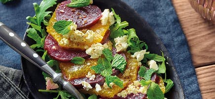 Randen-Salat mit Orange und Feta