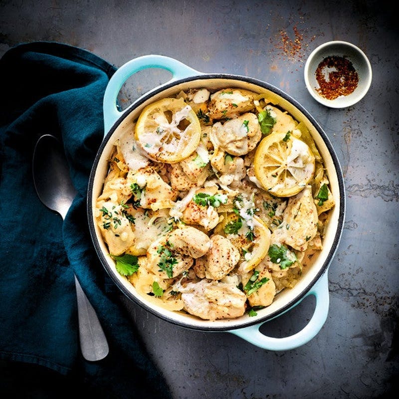 Photo de Poulet au citron et à la crème prise par WW