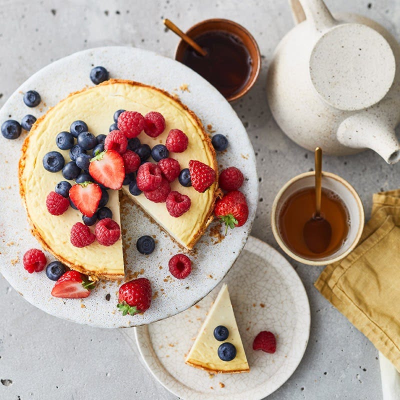 Käsekuchen mit Beeren