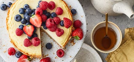 Käsekuchen mit Beeren